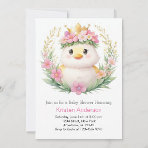 Ducklings en Dreams Meisje Baby shower Kaart