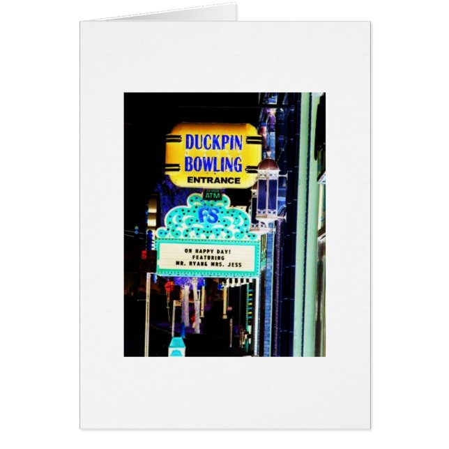 Duckpin Bowling, Fountain Square, Indianapolis, IN (Voorkant)