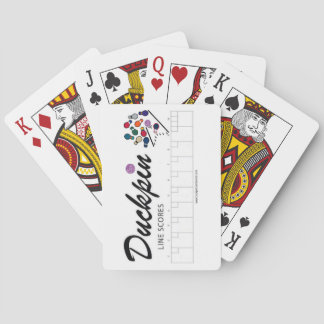 Duckpin Line Scores - Pokerkaarten