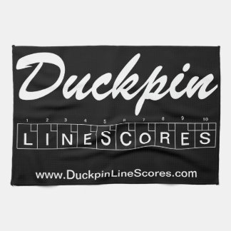 Duckpin Line Scores Towel Theedoek
