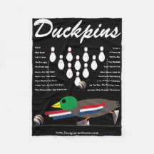 DUCKPINS Fleece Blanket met OneLiners