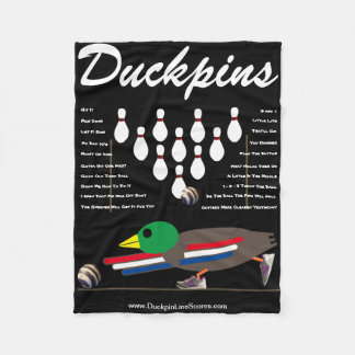 DUCKPINS Fleece Blanket met OneLiners