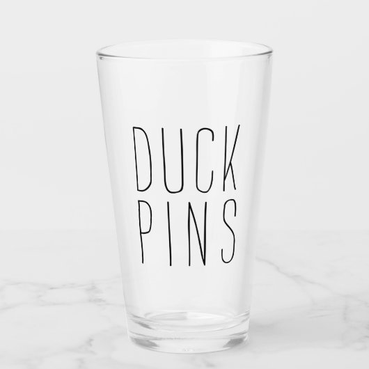 Duckpins Glass Glas (Voorkant)