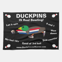 Duckpins is een echte Bowling - handdoek