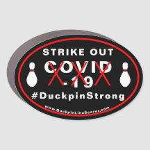 Duckpins Strikeout - Auto-magneet