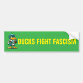 DUCKS FIGHT FASCISM BUMPERSTICKER (Voorkant)