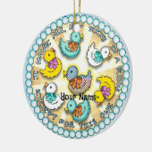 Ducks In A Row eend ornament (Links)