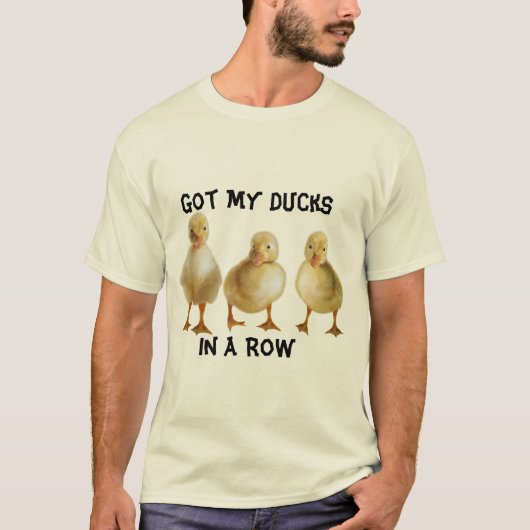 Ducks In A Row T-shirt (Voorkant)