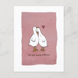 Ducks In Love Forever briefkaart