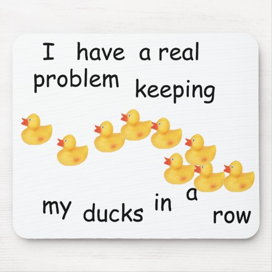 Ducks Mousepad Muismat (Voorkant)
