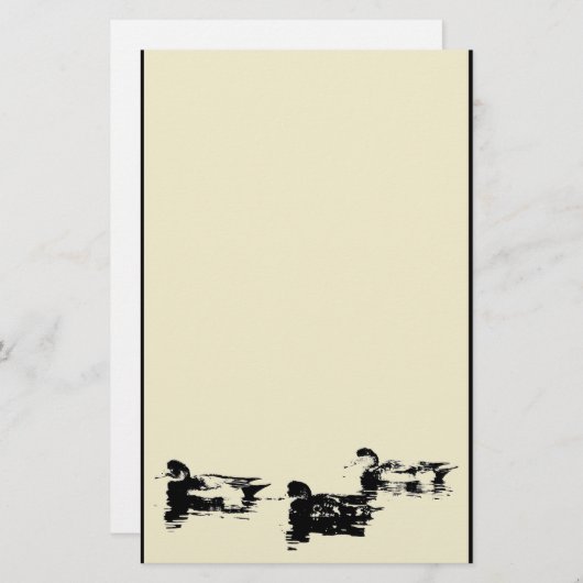 Ducks Stationery Briefpapier (Voorkant / Achterkant)
