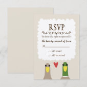 Ducks Wedding RSVP Kaartje (Voorkant / Achterkant)