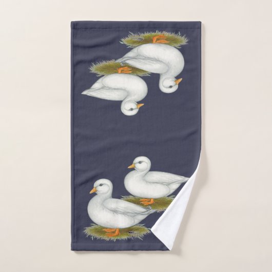Ducks : White Calls (Serviette à main)