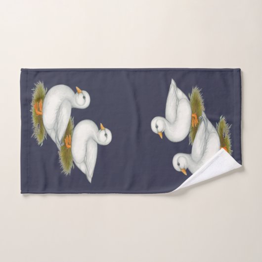 Ducks : White Calls (Serviette à main)