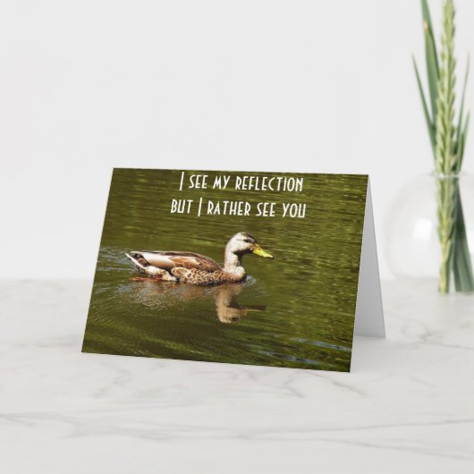 DUCKS ZEGT DAT IK REFLECTIE ZIE IN PLAATS VAN "JIJ KAART (Voorkant)