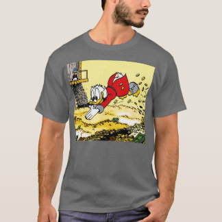 DuckTales Scrooge McDuck zwemt in cash T-shirt