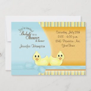 Ducky Baby shower Invitation Kaart