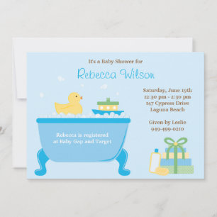 Ducky Baby shower Invitation Kaart