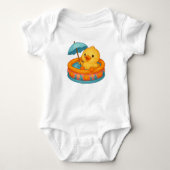 Ducky Bath Time Baby Bodysuit (Voorkant)