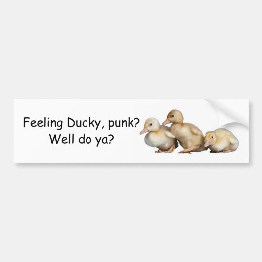 Ducky bumper sticker (Voorkant)