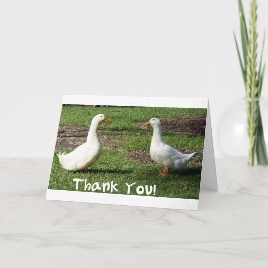 Ducky Carte de remerciements (Devant)