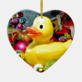 Ducky Christmas I Keramisch Ornament (Voorkant)