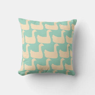 Ducky Duck Decorator LT Blauwgroen Kussen