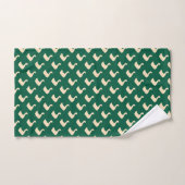 Ducky Duck Diagonal Vert Foncé (Serviette à main)