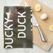 Ducky eend bergen. theedoek (Quarter Fold)