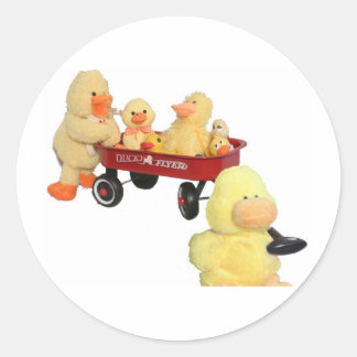 Ducky Flyer Ronde Sticker