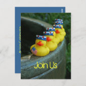 Ducky Independence Day Briefkaart (Voorkant / Achterkant)