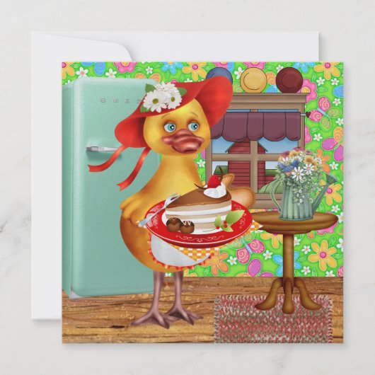 Ducky Invitation - SRF Kaart (Voorkant)