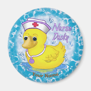 Ducky schattige verpleegster magneet