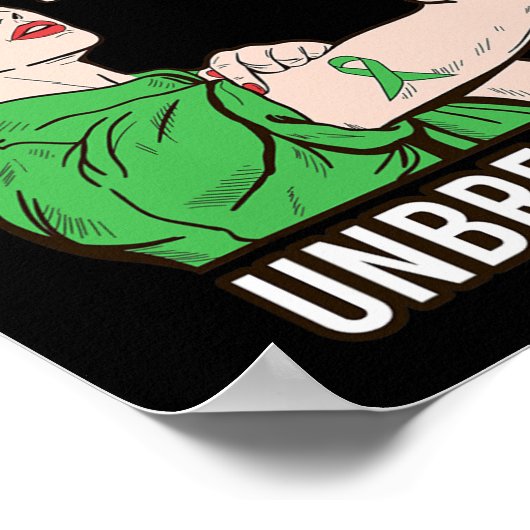 Duct Cancer Warrior Onbreekbare Sterke Vrouwen Ove Poster (Hoek)