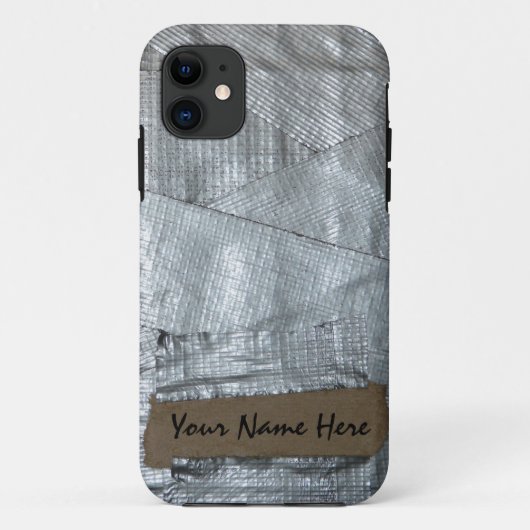 Duct Label met tape en gerimpt karton Case-Mate iPhone Case (Achterkant)