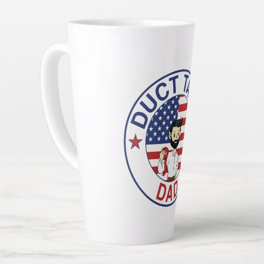 Duct Tape Dad - Latte Mug (Angle gauche)