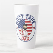 Duct Tape Dad - Latte Mug (Devant)