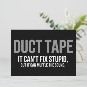 Duct Tape Demp De Geluid Volwassenen Humor Sarcasm Kaart