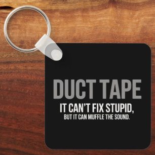 Duct Tape Dempt Het Geluid Volwassenen Humor Sarca Sleutelhanger