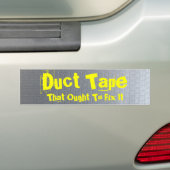 Duct tape - Gepersonaliseerd Bumpersticker (Op auto)
