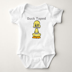 Duct Tape Humor Geel Duck Taped Romper