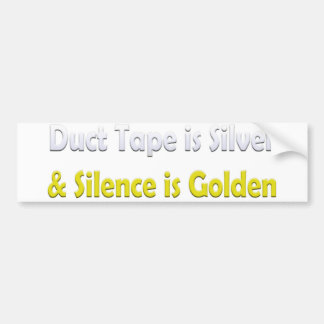 Duct tape is zilver bumpersticker