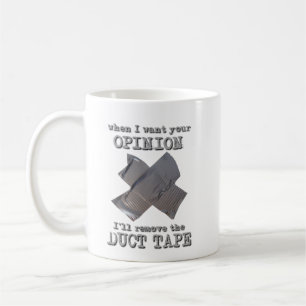 Duct Tape Mening Grappige Mok Humor