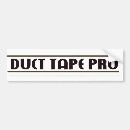 Duct tape Pro Bumpersticker (Voorkant)