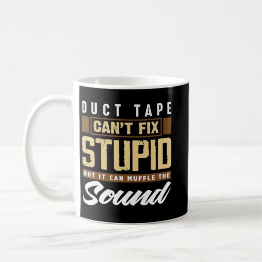 Duct tapekant fix stut Funny Engineering Koffiemok (Links)
