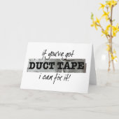 Duct tapewisselaar IT-Humor Kaart (Gele Bloem)