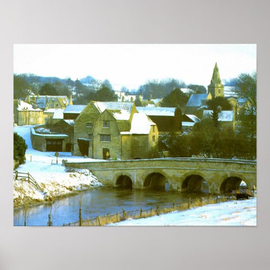 Duddington sneeuwscène poster (Voorkant)