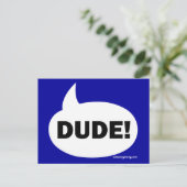 DUDE 1b Briefkaart (Staand voorkant)