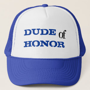 Dude d'honneur homme d'humour bleu casquette