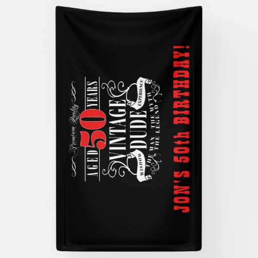  Dude Mannen Spandoek (Verticaal)